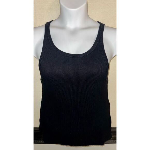 Cotton On Black Ribbed Tank Top - Size 20 - Picture 1 of 7
